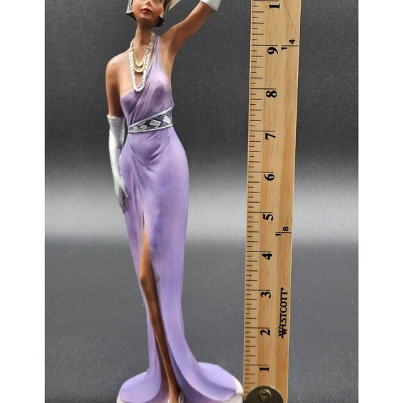 VTG Les Femmes Collection By Arnart Figurine Art Deco Statue Flapper 20's Style - Picture 5 of 6